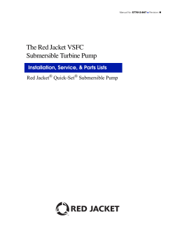 The Red Jacket VSFC Submersible Turbine Pump - Veeder-Root