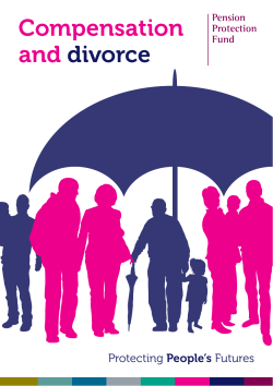 Compensation and divorce - Pension Protection Fund