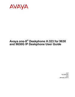 Avaya one-X Deskphone H.323 for 9630 and