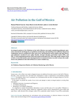 Air Pollution in the Gulf of Mexico