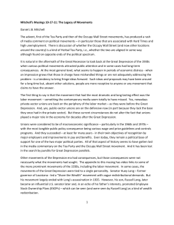 1 Mitchell`s Musings 10-17-11: The Legacy of Movements Daniel