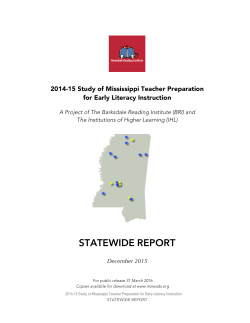 statewide report - Barksdale Reading Institute