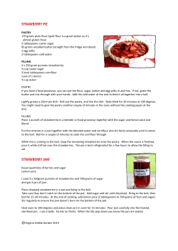 strawberry pie strawberry jam