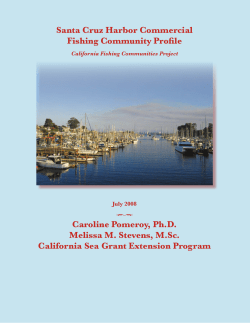Santa Cruz Harbor Commercial Fishing Community Profile Caroline