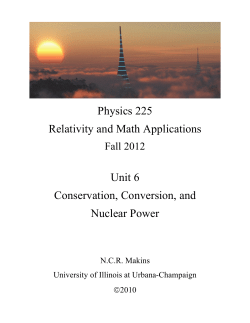 Conservation, Conversion, and Nuclear Power