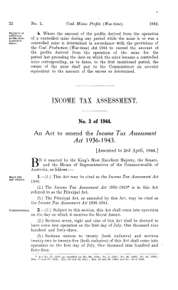 inoome tax assessment.