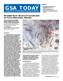 Science Article PDF - Geological Society of America