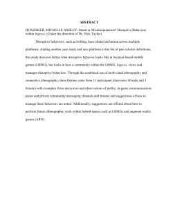 ABSTRACT HUNZAKER, MICHELLE ASHLEY. Intent or