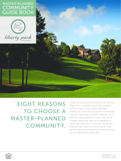 eight reasons to choose a master-planned community.