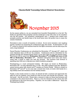 November 2015 - Chesterfield Township School District