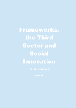 ITSSOIN_D2_5_Policy brief on updated third sector perspectives