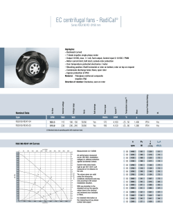 EC centrifugal fans - RadiCal&reg;