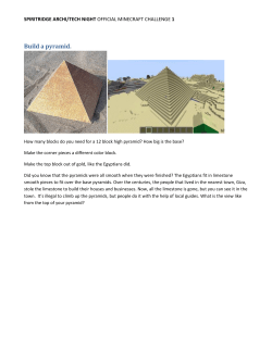 Build a pyramid. - Spiritridge Elementary PTSA