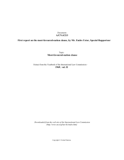 favoured - Office of Legal Affairs