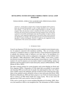 developing system dynamics models from causal loop diagrams