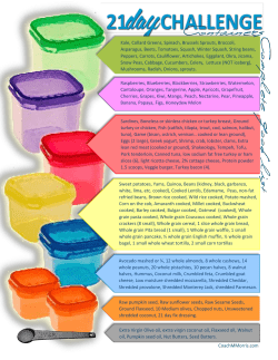 21 day Fix Container Cheat Sheet