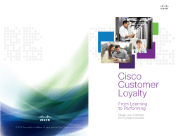Cisco Customer Loyalty