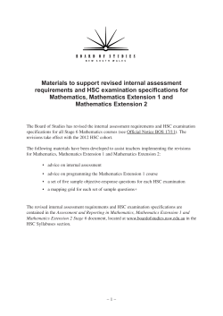 x - Board of Studies