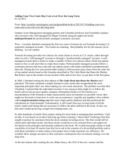 Adding Your Two Cents