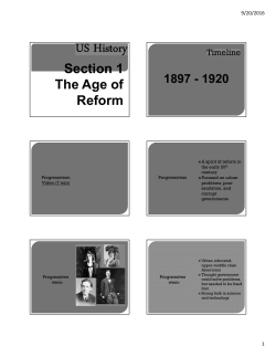 Section 1 The Age of Reform