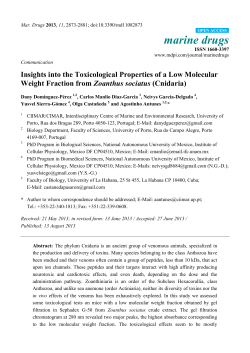Insights into the Toxicological Properties of a Low Molecular