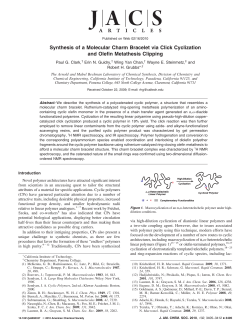 Synthesis of a Molecular Charm Bracelet via Click Cyclization and