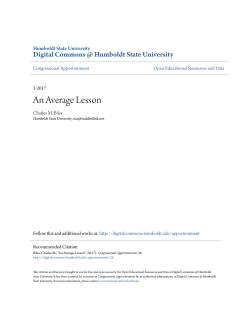 An Average Lesson - Digital Commons @ Humboldt State University