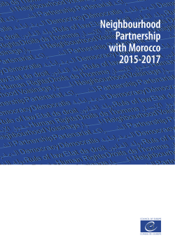 Neighbourhood Partnership with Morocco 2015-2017