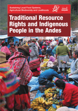 Traditional Resource Rights and Indigenous People in the