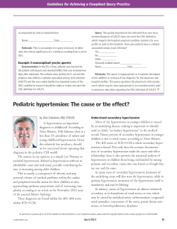 Pediatric hypertension: The cause or the effect?