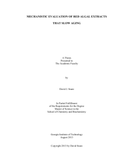 Mechanistic evaluation of red algal extracts that slow aging