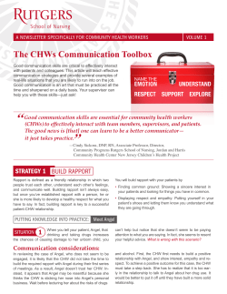 The CHWs Communication Toolbox