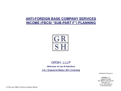 Anti-Foreign Base Company Proposal