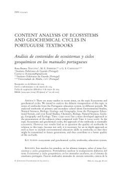 Content analysis of ecosystems and geochemical cycles in