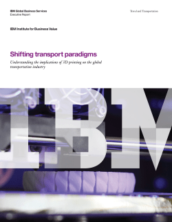 Shifting transport paradigms