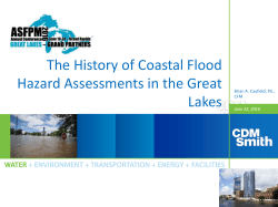 The History of Coastal Flood Hazard Assessments in the Great Lakes