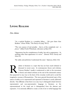 Living Realism - Radical Orthodoxy