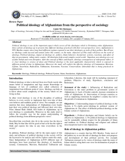 Political ideology of Afghanistan f eology of Afghanistan from the