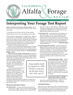 Interpreting Your Forage Test Report