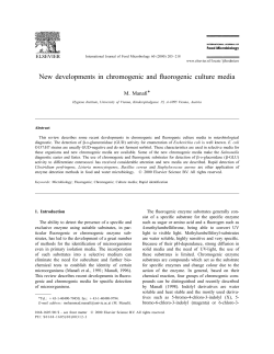New developments in chromogenic and fluorogenic culture media