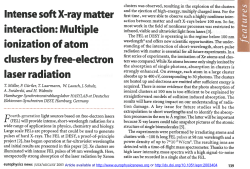 Intense soft X-ray matter interaction: Multiple ionization of atom