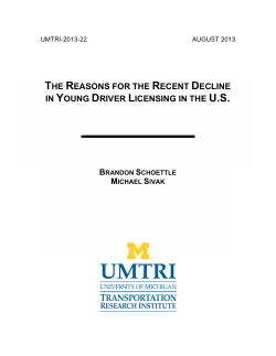 the reasons for the recent decline in young driver
