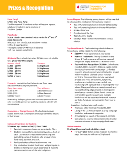 Pasta Party! $700 = One Pasta Party Top Classroom of 35 students