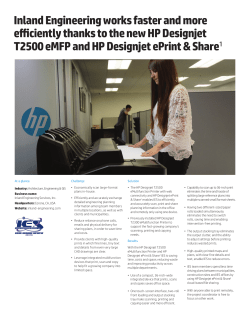 HP Designjet T2500 eMultifunction Printer | IT case study | Inland