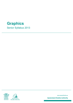 Graphics Senior Syllabus 2013