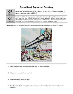 Close Read: Roosevelt Corollary