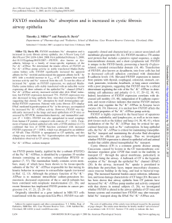 FXYD5 modulates Na absorption and is increased in - AJP-Lung