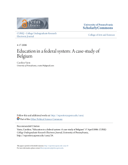 Education in a federal system: A case-study of