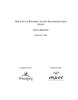 the city of winnipeg active transportation study