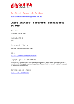 Democracies and War: Introduction